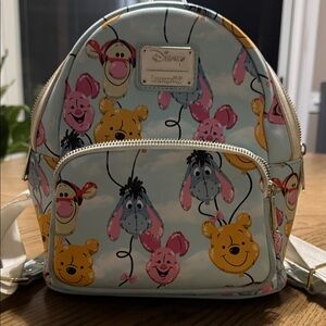 Disney Blue Kids Backpack with Pooh and Friends